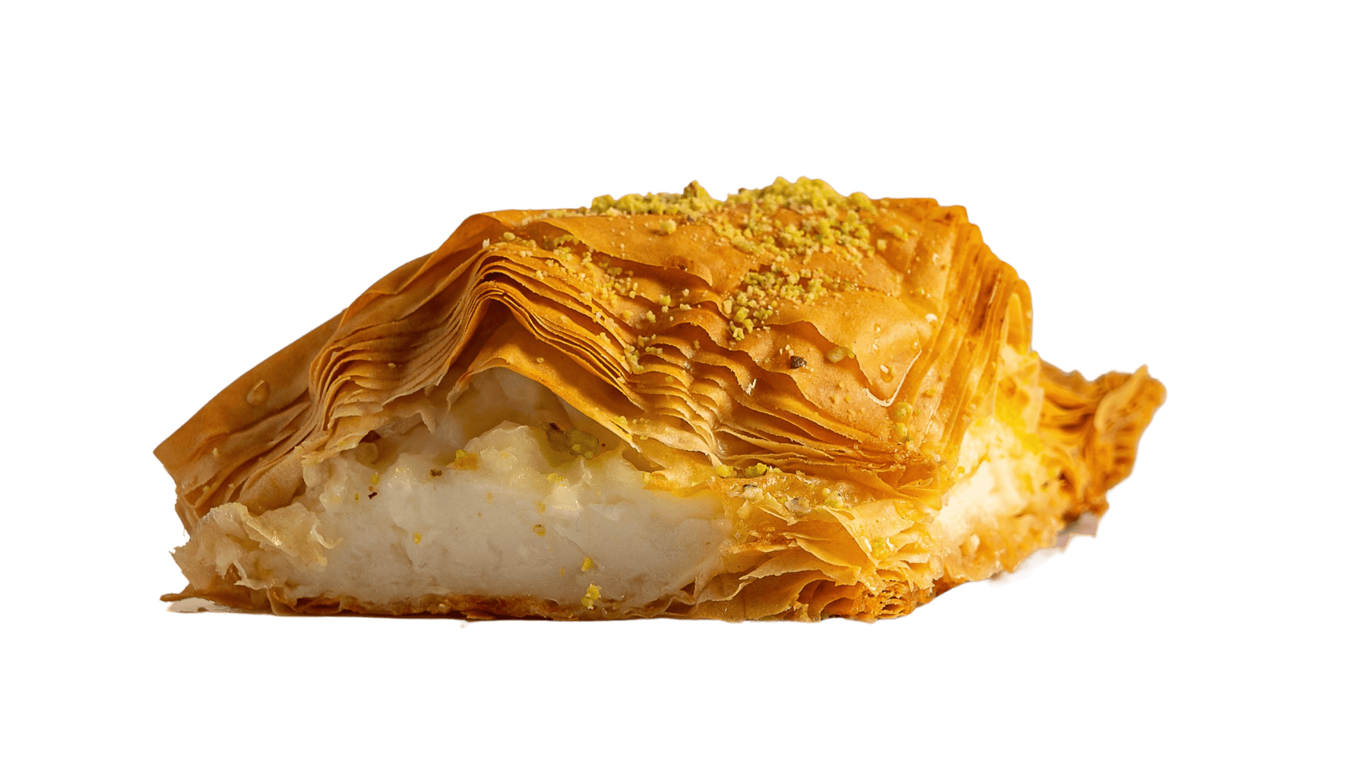 A piece of Shaabiyat pastry from Pâtisserie Le Caramel, Ottawa, Ontario.